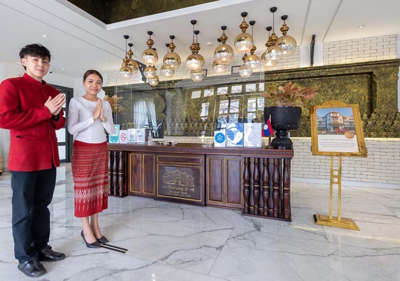 Le Thatluang D'Or Boutique Hotel Vientiane Exteriör bild